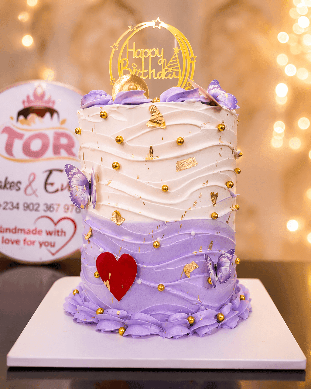 Champagne Sugar Flower Tier