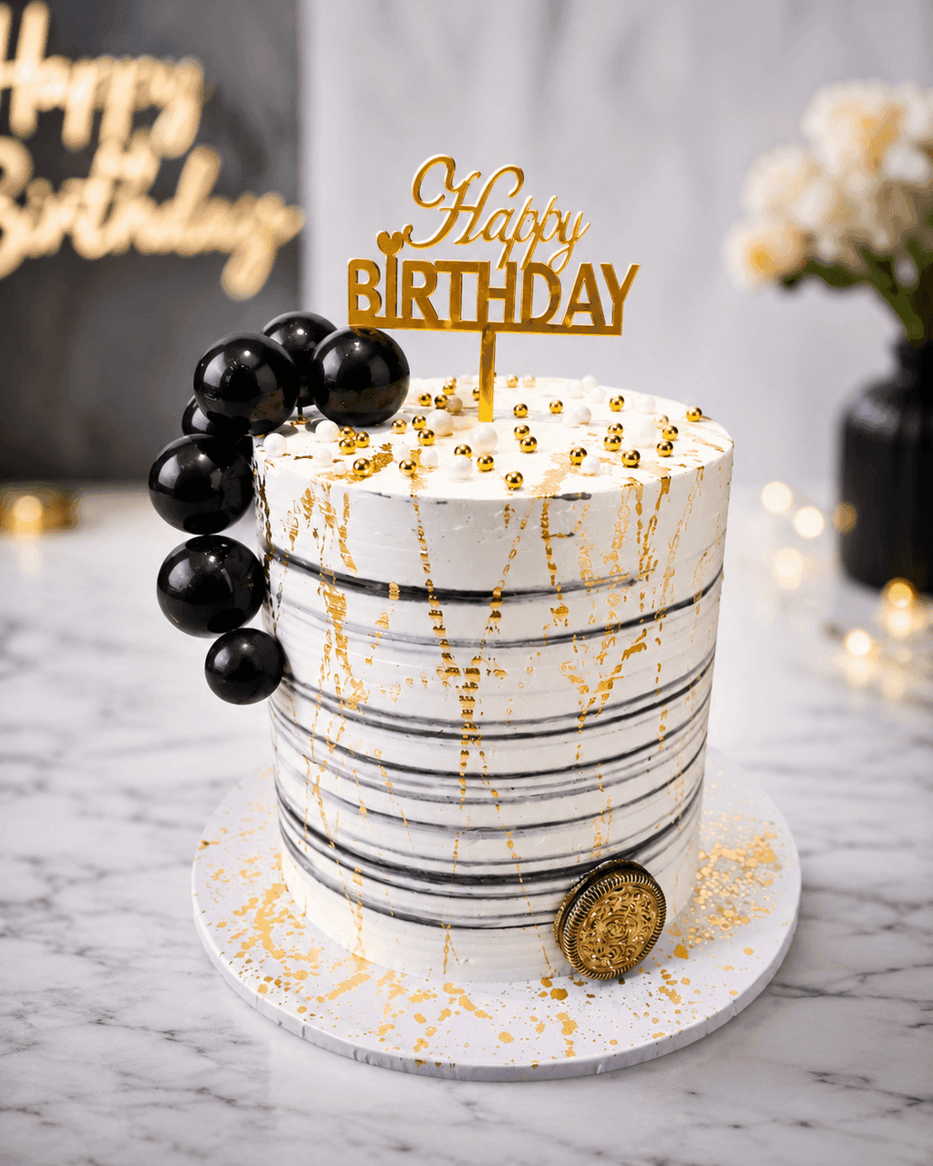Onyx Stripe Elegance