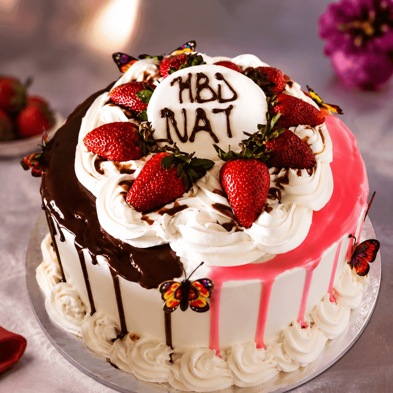 Strawberry Butterfly Bliss