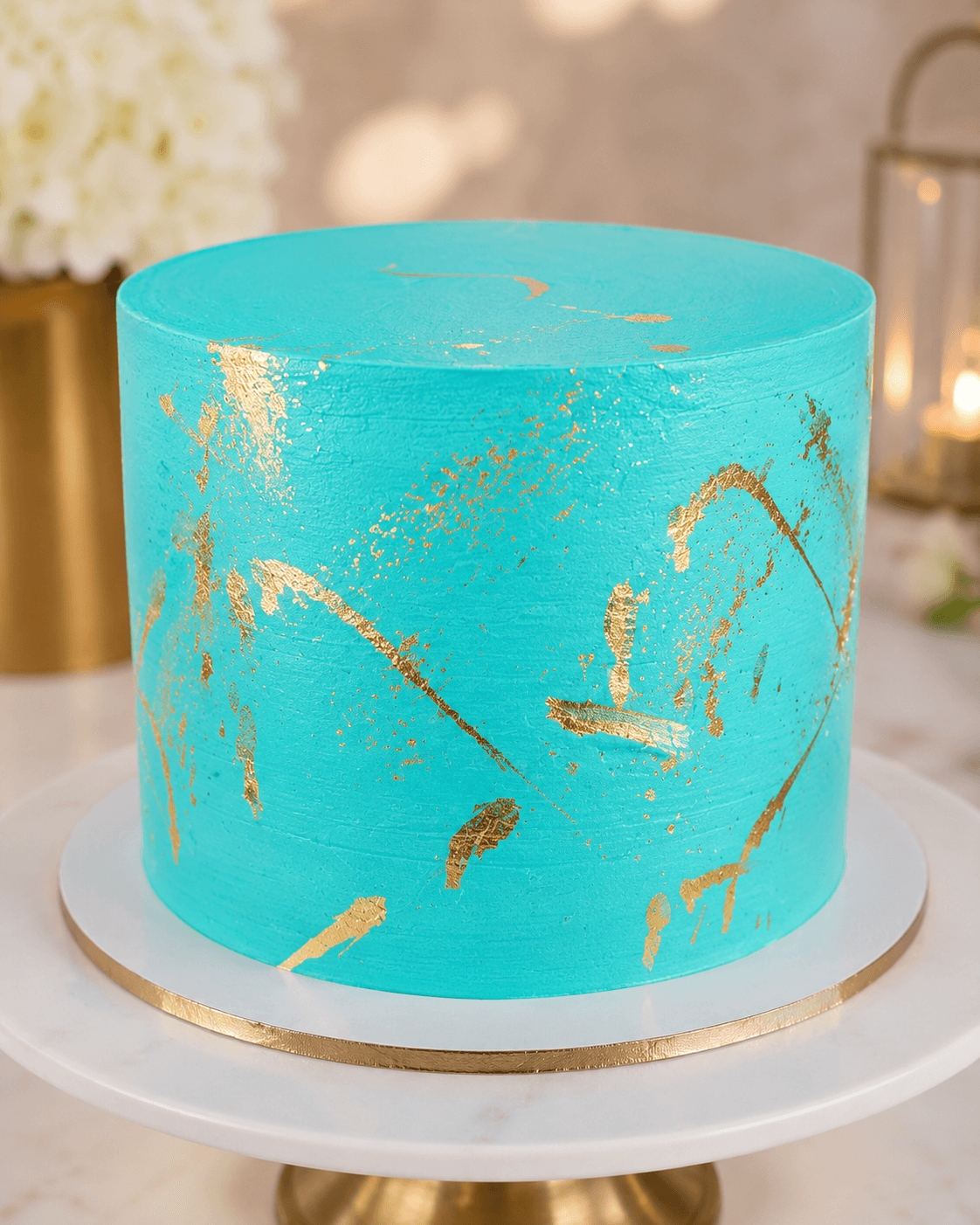 Teal Gilt Elegance
