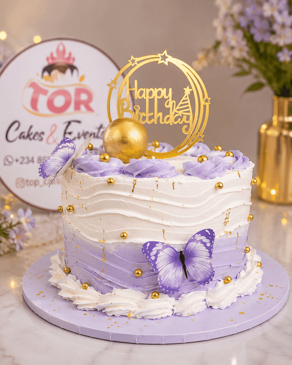 Lavender Butterfly Birthday