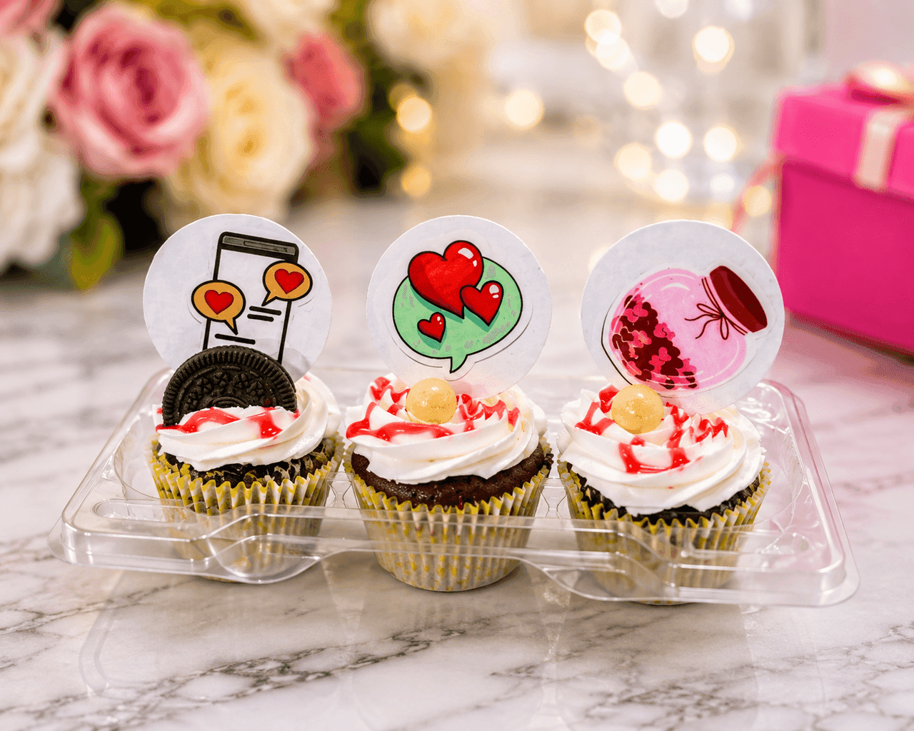 Love Note Cupcake Trio