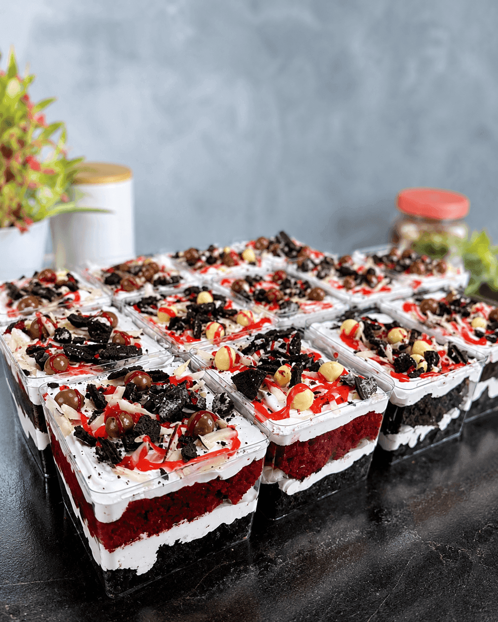 Red Velvet Trifle Cups